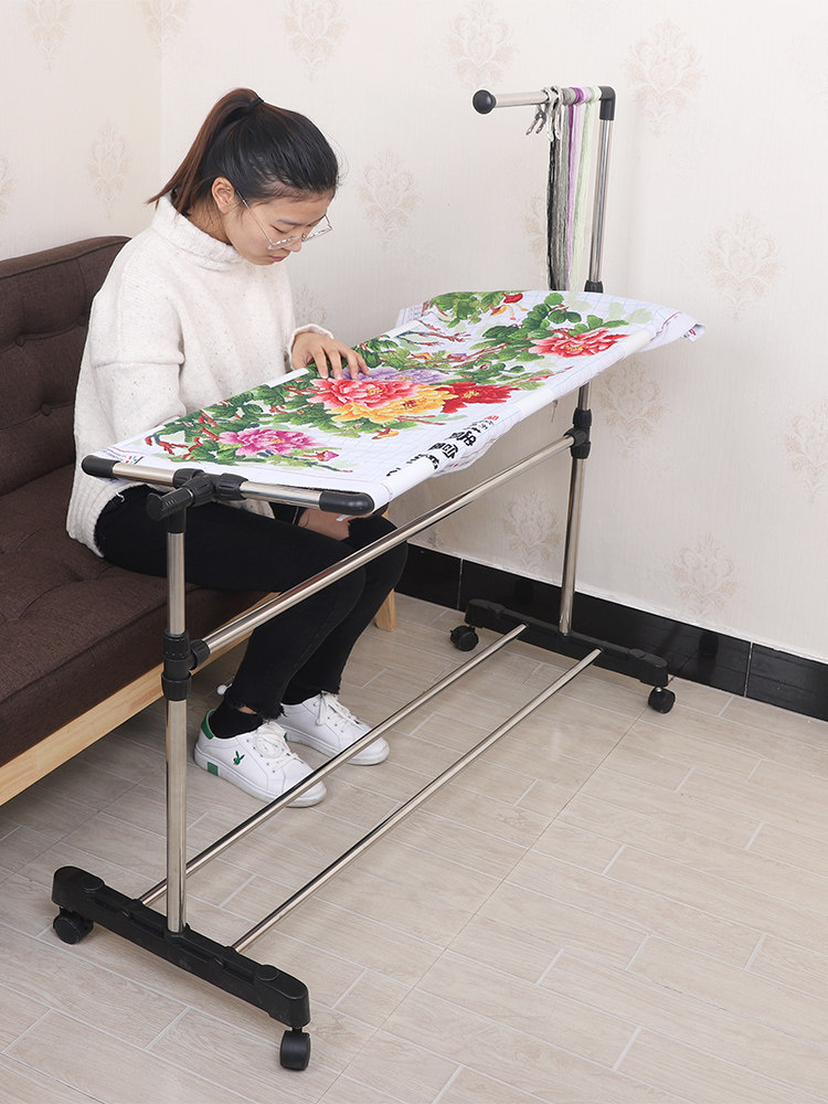 Household cross-stitch embroidery rack Adjustable large embroidery cross-stitch shelf Vertical placement embroidery shelf frame Universal