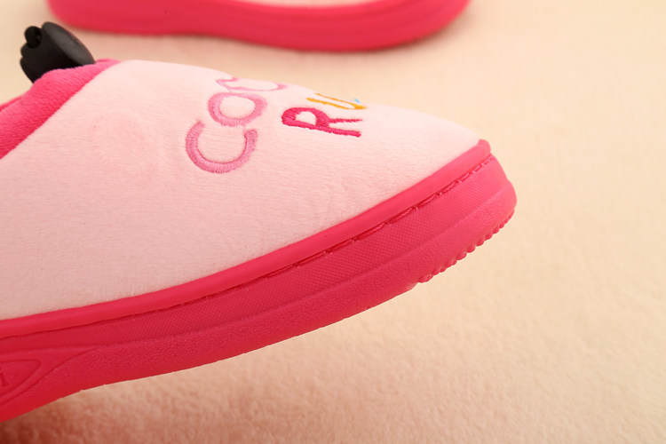 Pantoufles enfants en suède pour hiver - semelle caoutchouc - Ref 1008553 Image 13