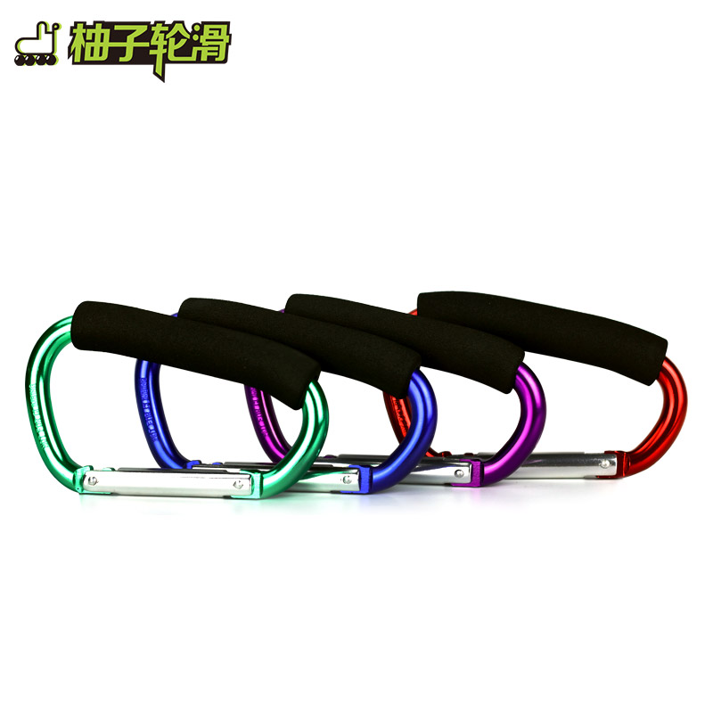 Roller skates buckle Skating skates roller skates handle Aluminum alloy D-shaped quick hanging hook shoes shoulder bag buckle handle