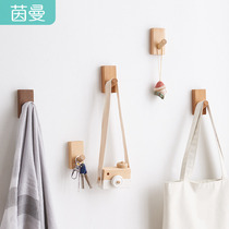 Solid wood coat rack Clothes hook Hanging hook Simple hat rack Wire storage rack Wall decoration hook Japanese ins
