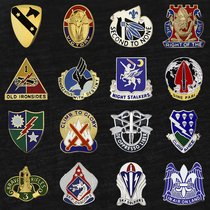 US Army Infantry Unit Team Recognition Chapter Force Chapter Berehat Metal Cap Shoulder Badge Shoulder badge US