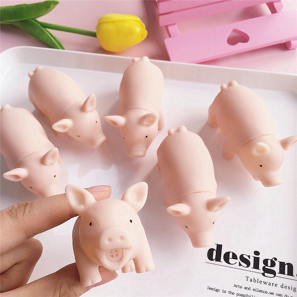 MUMU sản phẩm tốt Dễ thương Nhật Bản mini màu hồng búp bê búp bê âm thanh lợn vent đồ chơi anime xung quanh - Carton / Hoạt hình liên quan hình sticker dễ thương