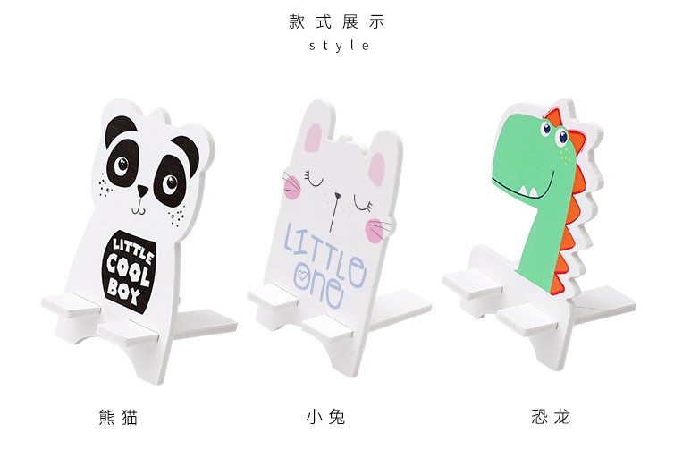 MUMU sản phẩm tốt phim hoạt hình Sáng Tạo lười biếng giữ điện thoại di động máy tính để bàn di động bằng gỗ dễ thương điện thoại di động chủ hoạt hình xung quanh hình dán mặt cười
