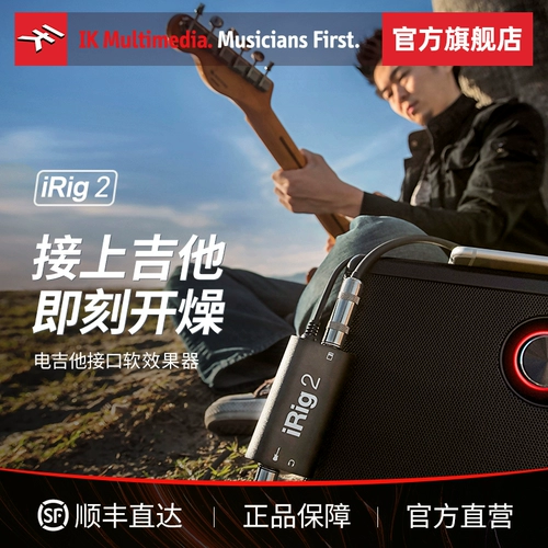 IK Multimedia IRIG2 Electric Guitar Bass Software Effect Effect Sound Card Запись внутренней записи