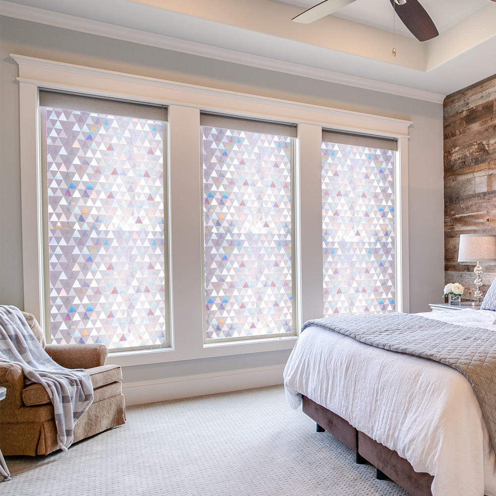 New Chinese-style glue-free electrostatic transparent sunscreen glass film anti-UV anti-mildew antibacterial is not suitable for dressing rooms