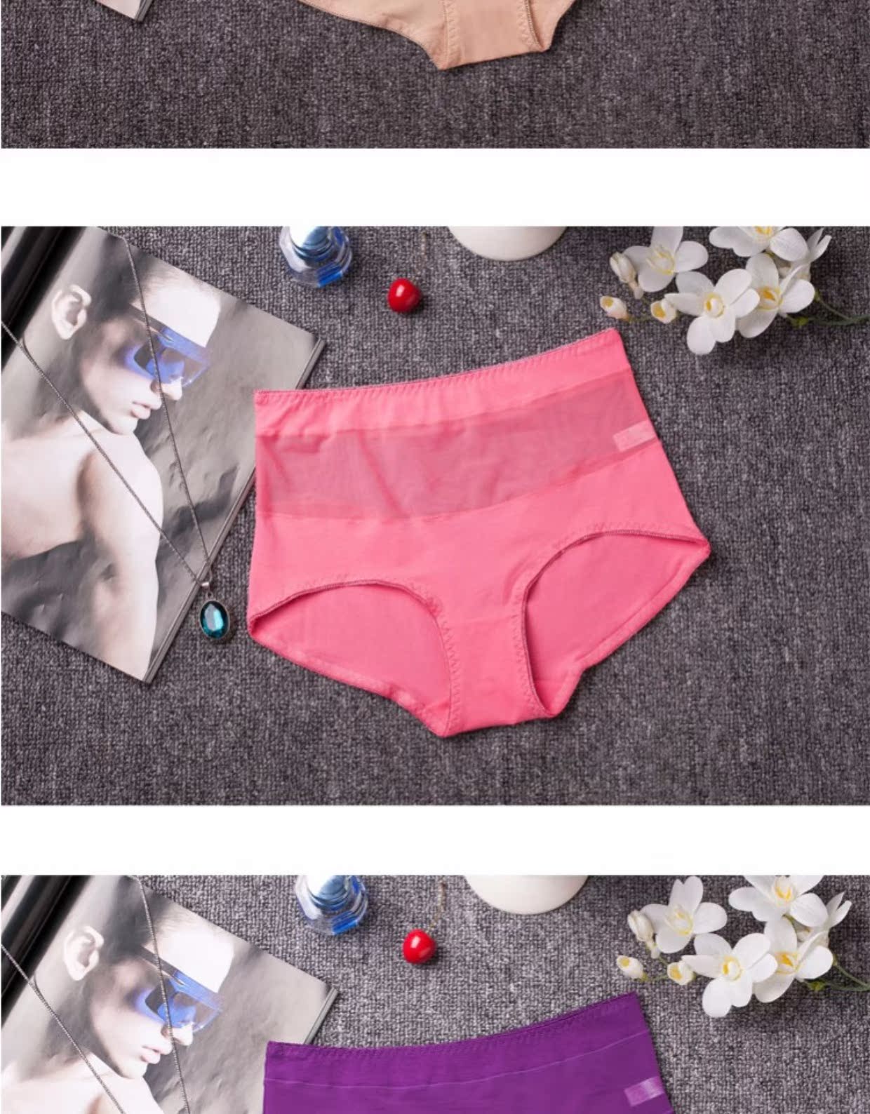 Quần lót nữ Bipedal Eo cao Cotton Fat mm Kích thước lớn 2 Cửa hàng miễn phí Mua 5 tặng 1 quần chip nữ đẹp