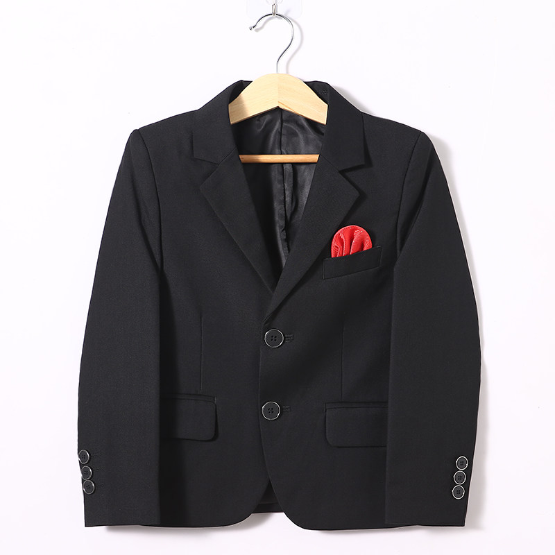 Boy's single suit black single piece suit costume children flower children casual Korean edition small suit boy dress handsome