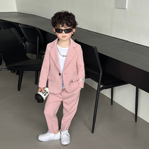 Combinats pour enfants Uppie Handsome Boy Casual Korean Version Birthday Suit Male Pao Host Walking Show Fashion Show Suit