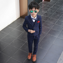 Childrens suit suit boy small suit host handsome British flower girl formal little boy dress Korean spring and autumn