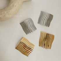 South Korea Net red metal trace hairclip bangs hair comb comb edge clip headdress hair hairpin 2021 New