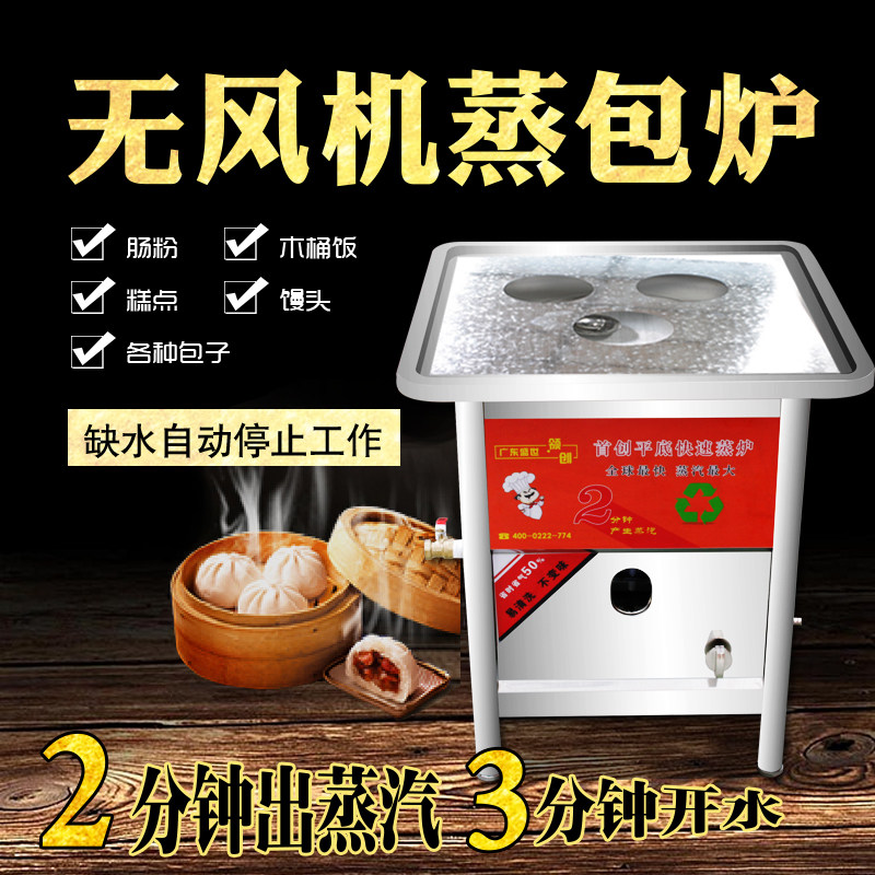 No fan aluminum gallbladder rapid gas outlet Commercial gas steam bag furnace Gas steam furnace Natural liquefied gas steam sausage powder machine