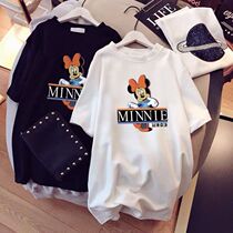 Pregnancy Woman Bottling 2022 Summer with short sleeve T-shirt female display slim pure cotton loose blouse Belly Screen Korean version Pregnant Woman