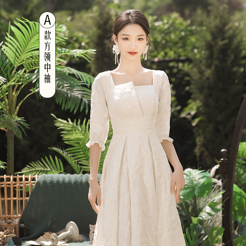 XXL+Long, mid-length, champagne color, square neckline   + $0.79 