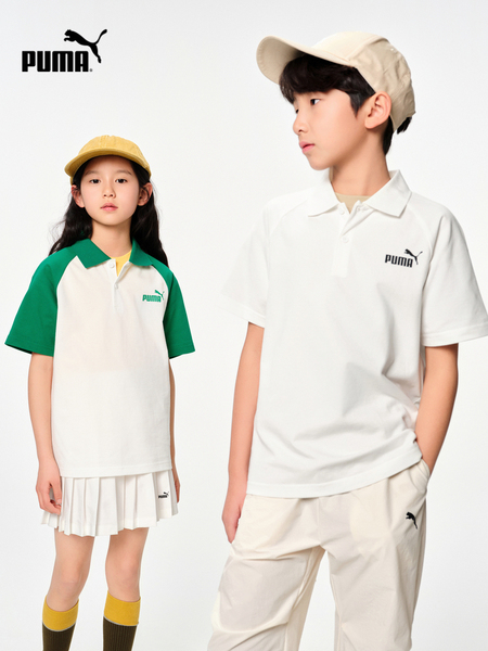 Puma Official Children's Clothing New Summer Short-Sleeved T-Shirt Polo Shirt Fashionable Lapel Sports Top — 4