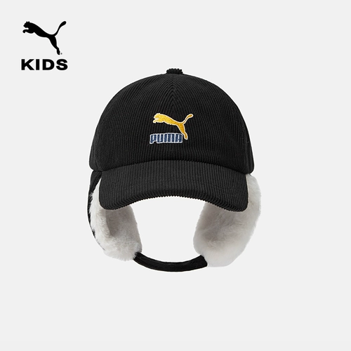 Puma, шапка, детская вельветовая удерживающая тепло бейсболка, флисовая солнцезащитная шляпа, кепка, детская одежда