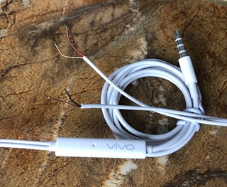 Vivo original hifi single button headphone cable with mic