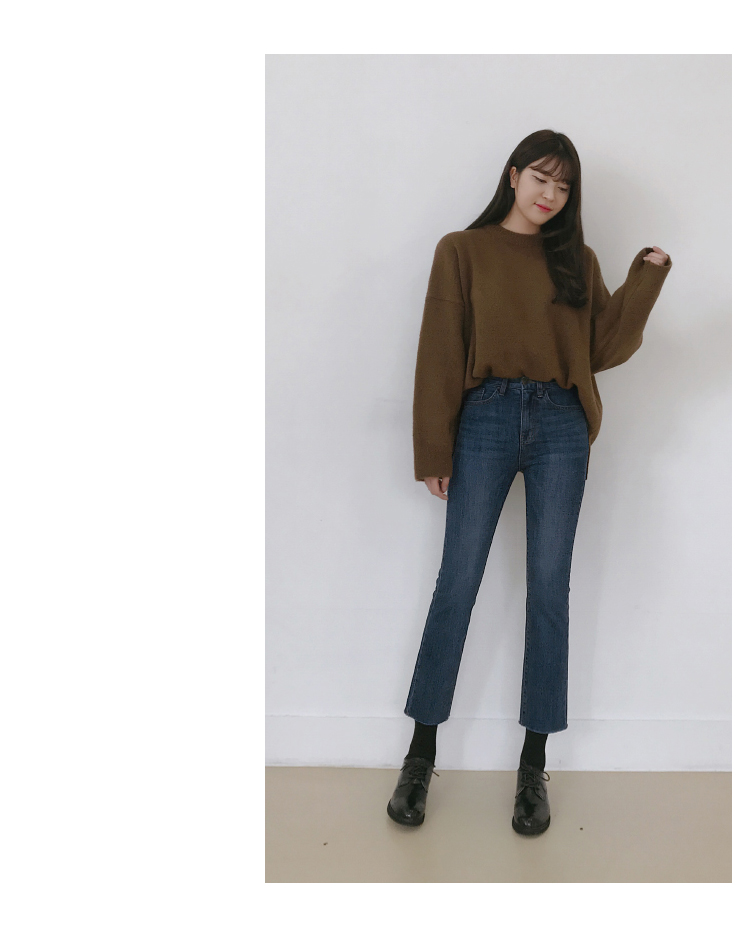 Quần dài thẳng xã hội quần jean nữ cạp cao 9 điểm kéo dài chân rộng Hồng Kông phong cách retro lưới đỏ cùng một đoạn quần áo nữ đẹp
