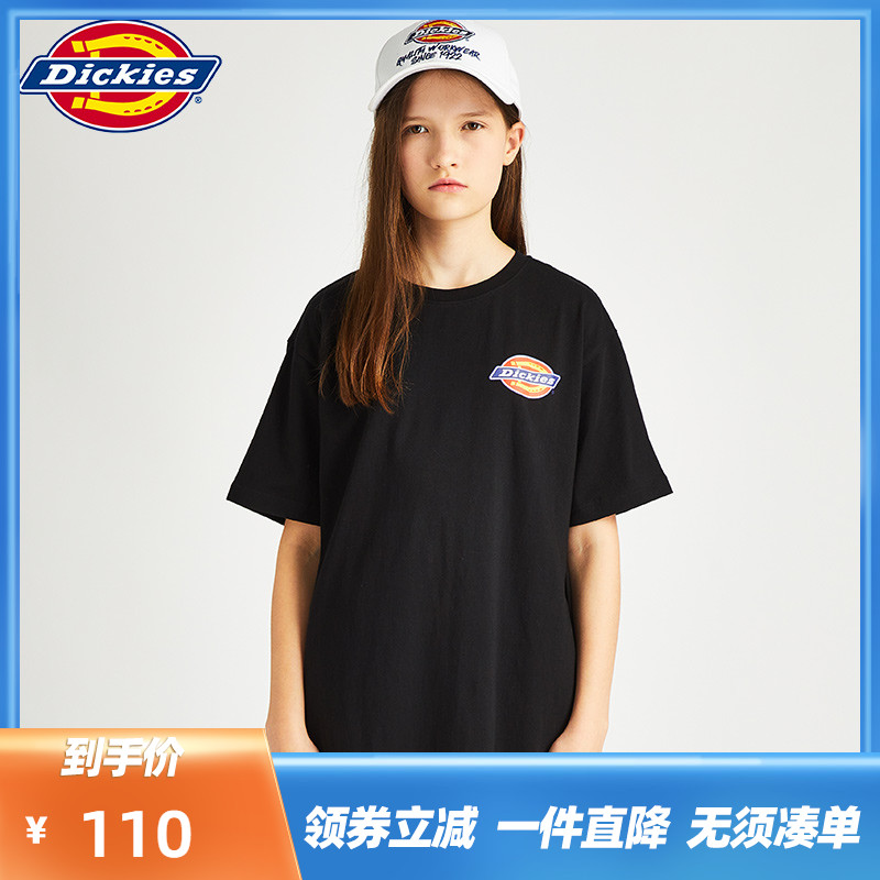 Dickies Children's Clothing Boy Girl Girl Boy's Logo Printing Loose Round-collar Half-sleeved T-shirt
