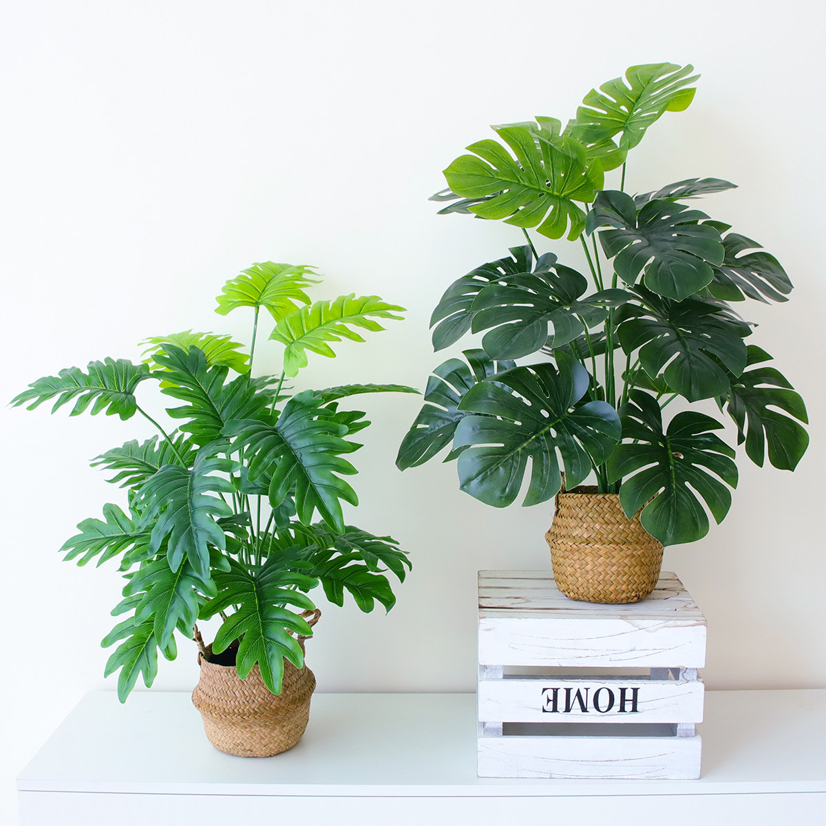 Artificial flowers, living room decorations, bedroom floor-standing bionic green plants, potted ornaments, turtle-back interior decorations, and artificial plants