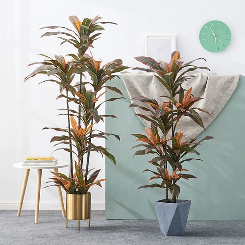 Большой северный европейский симулятор красные деревья бонсай фальшивые зеленые растения