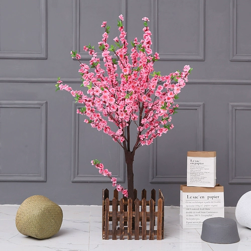 Большой масштаб имитация растения персикового цвету