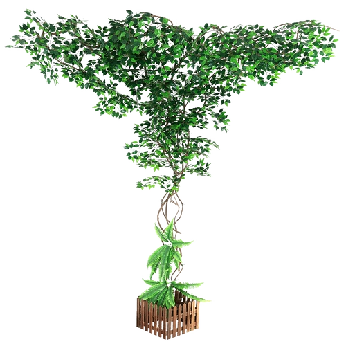 Формальные полосы листьев дерева, лозы, ландшафты, виноградные лозы, виноградные ветви, большие внутренние декоративные деревья растений