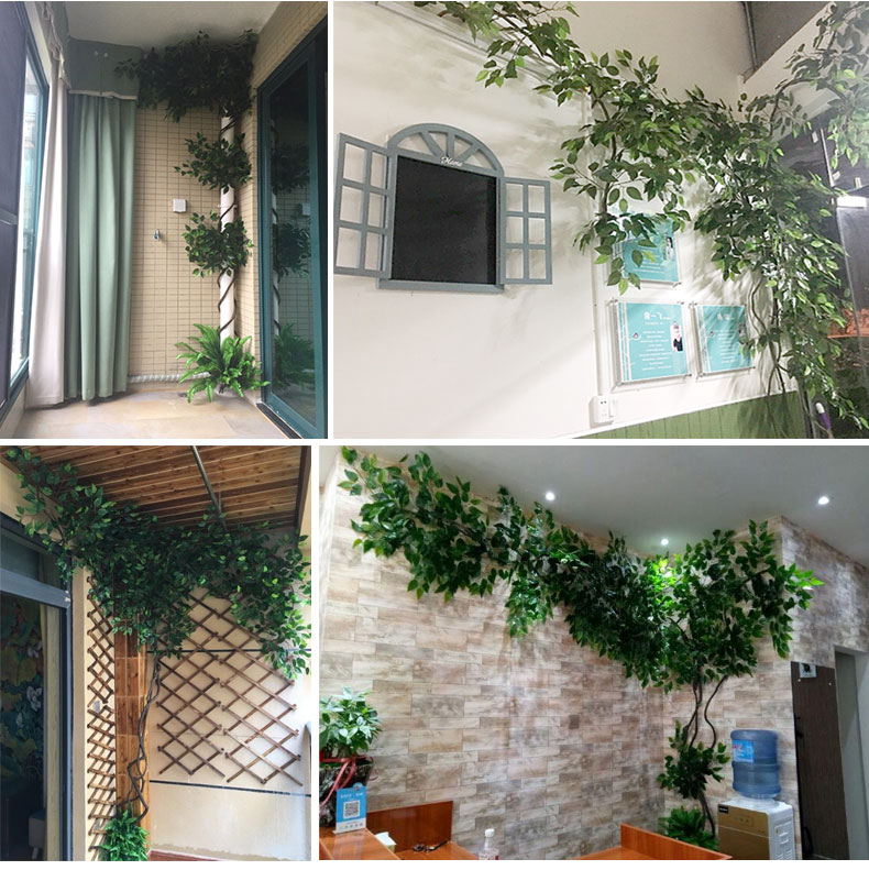 Cây giả trang trí mây mô phỏng cây lá nho trồng cây nho trong nhà cây nho tường hoa giả cây anh đào - Hoa nhân tạo / Cây / Trái cây hoa giả