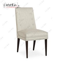 High-end custom solid wood Chair High-end Cloth Art Dining Chair Living Room Casual Chair Brief Book Room Chair Coffee Chair Single Chair