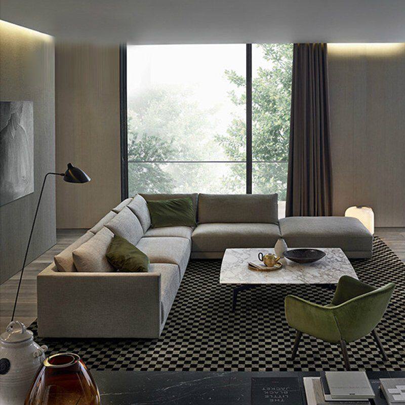Minimalist Atmosphere Fashion Sofa Corner Sofa Combine Modern Minima Nordic Style Living-room Sofa