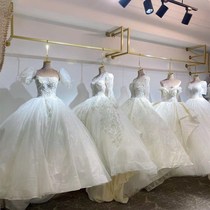 Golden Wedding shelf Exclusive Dress Shelving on Wall Hanging Rack Wedding hanger Wedding Hanger Womens Clothes Hangers