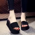 Dép nêm nữ mùa hè phiên bản Hàn Quốc của sandal đế dày đa năng đế phẳng thời trang đế bệt đi biển một chữ kéo cao gót mang dép bán dép nữ Dép