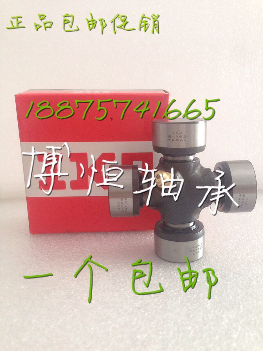 Japan IKO Import bearing Motor bearing gimbal cross shaft bearings 24X63 with snap spring tip