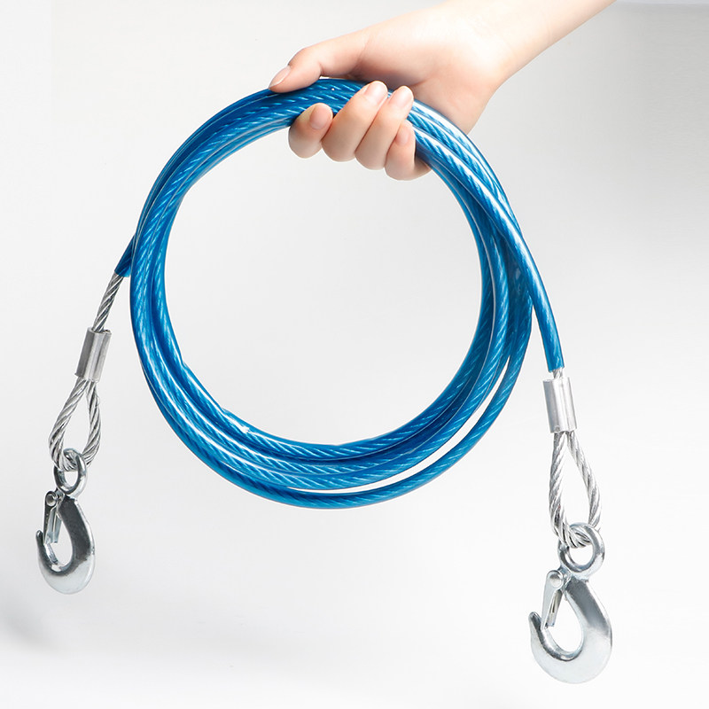 Car Cart Rope Cross Country Thickened Trolley Powerful Rescue Rope Pull Rope Pull Rope Traction Rope Sedan Tow Rope Trolley Strap