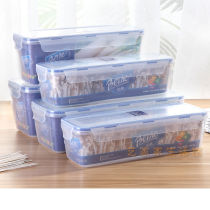 Plastic Noodle Box Noodle Box pasta sealed storage kitchen storage bucket long strip large capacity fresh-keeping box