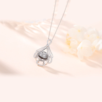 S925 Pure Silver Tire Fur Necklace Retro Palace Tingale Handmade Custom Diy Baby Birthmark Birthday