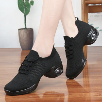 Dance shoes outside wear fashion summer soft bottom dancing shoes womens square dance shoes ghost step dance shoes White drag shoes