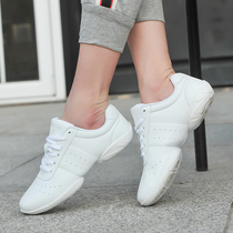 Yingrui childrens competitive aerobics shoes white sneakers cheerleading shoes training competition shoes soft bottom womens dance shoes