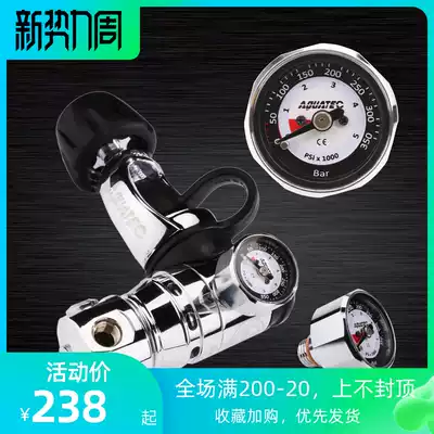 AQUATEC Scuba Pony bottle Mini pressure gauge Decompression bottle MINI pressure gauge Pressure gauge Diving single meter