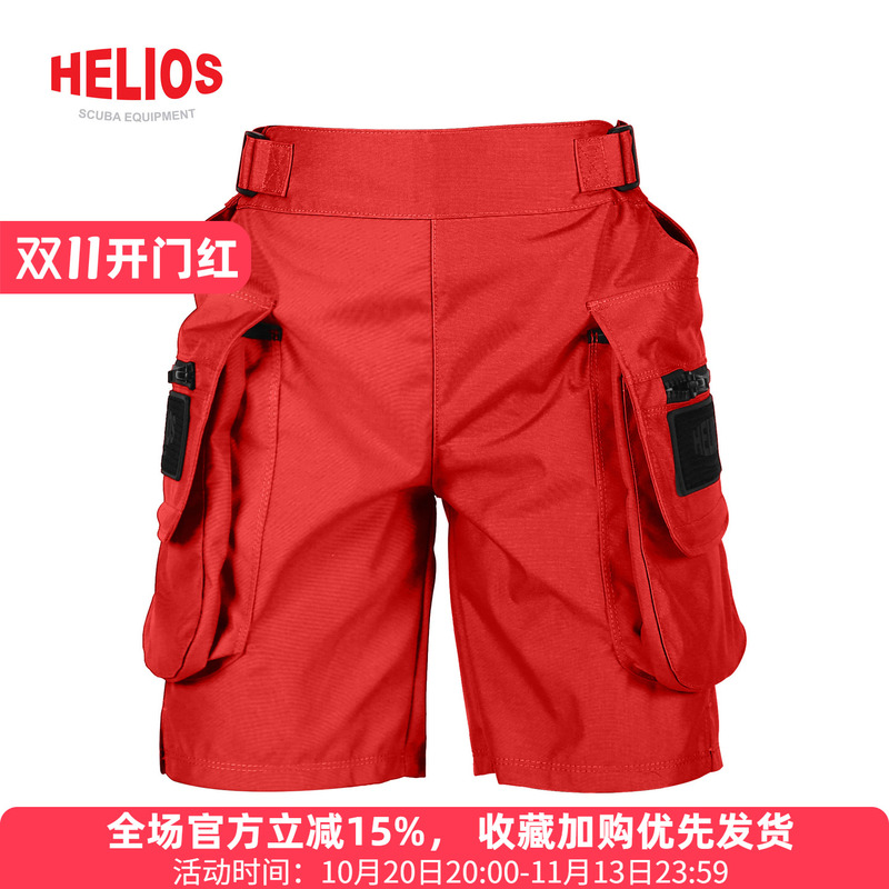 Helios Scuba Diving Shorts with Large Pockets, Elastic Waistband, 500D Ultra-Wear-Resistant Material, Unisex Helios Scuba Diving Shorts with Large Pockets, Elastic Waistband, 500D Ultra-Wear-Resistant Material, Unisex