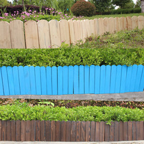 Anti-corrosion wood fence courtyard outdoor random splicing indoor small wood fence low wooden stake flower bed lawn guardrail decoration