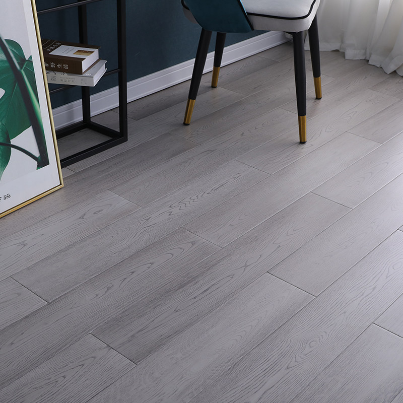 White Oak Wood Logs Pure Solid Wood Flooring Grey Free Keel Lock Resistant Geothermal Warm Manufacturer Direct home Indoor