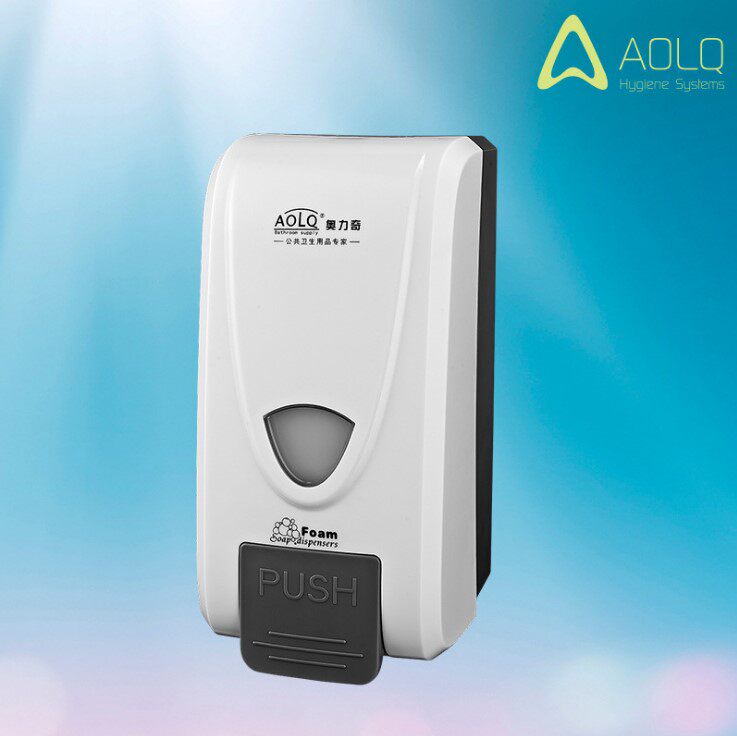 Aoliqi soap dispenser hand sanitizer bathroom manual soap box wall soap box BQ-5940W BQ-5940B