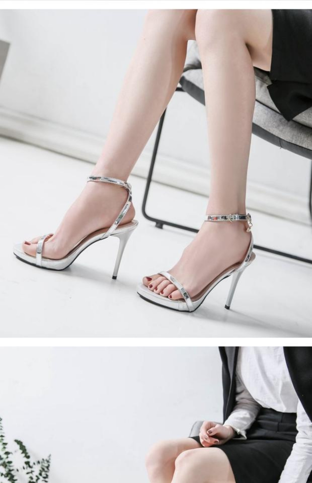 Mùa hè 2018 mới sandal stiletto nữ 11CM siêu cao gót từ với hộp đêm gợi cảm giày cao gót giày phù dâu thủy triều dép quai hậu nữ đi học