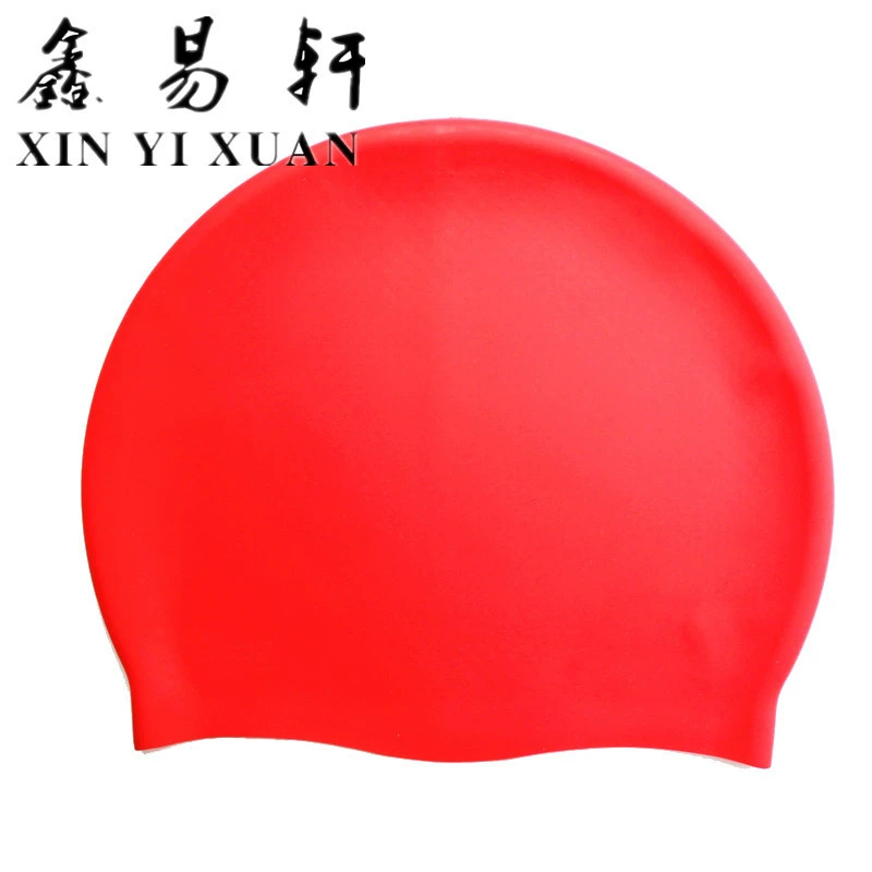 Mũ bơi Giọt nước Silicone Mũ bơi cho trẻ em Đồ bơi dành cho người lớn Huấn luyện lặn Mũ chống ngang Tóc dài - Các môn thể thao khác