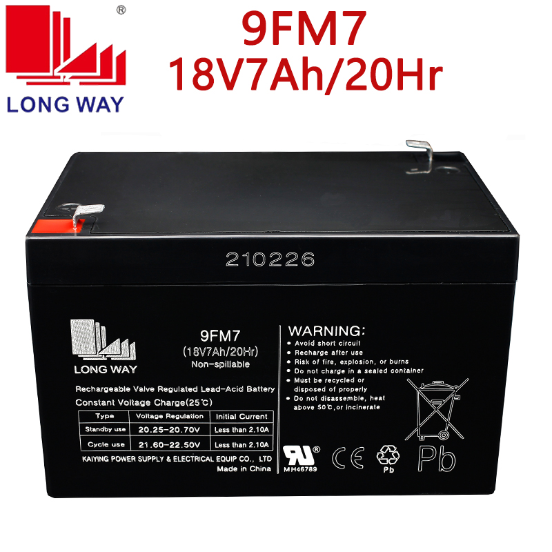 9FM7 Wanlida LONGWAY mobile lever audio battery 18V7Ah 20HR battery M+ 90219023