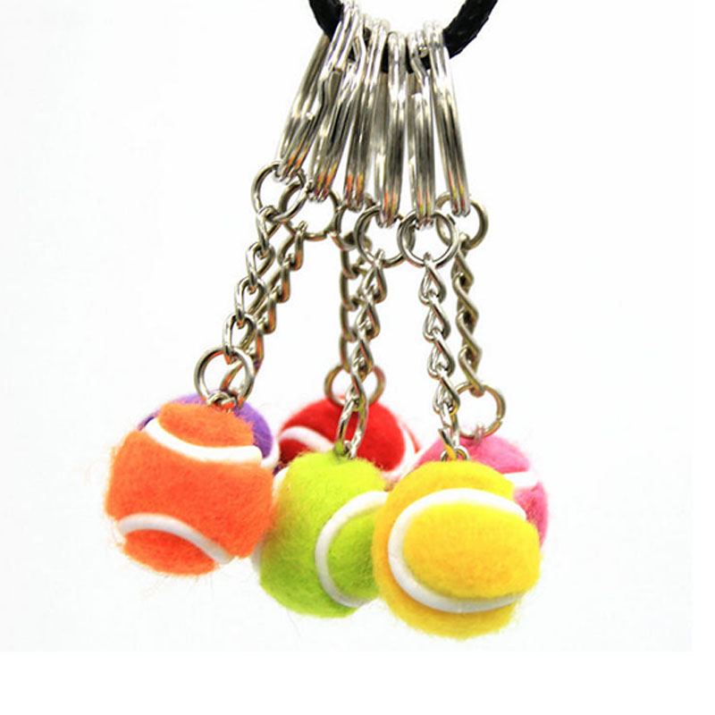 Wool felt wool mini simulation small tennis hanging piece - key button - sports pack hanging souvenir gift