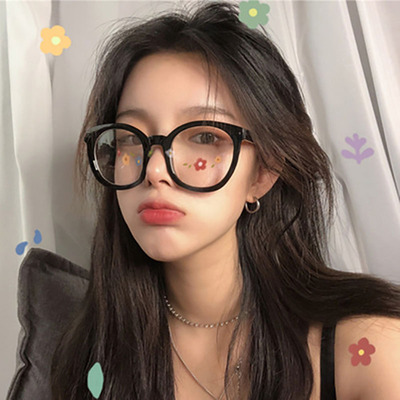 【井木】GM超大黑框粗眼镜女