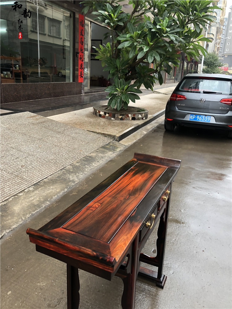 Vỏ gỗ hồng mộc Lào Sian Dalbergia Bàn làm việc bằng gỗ gụ Việt Nam - Bàn / Bàn bàn gỗ phòng khách