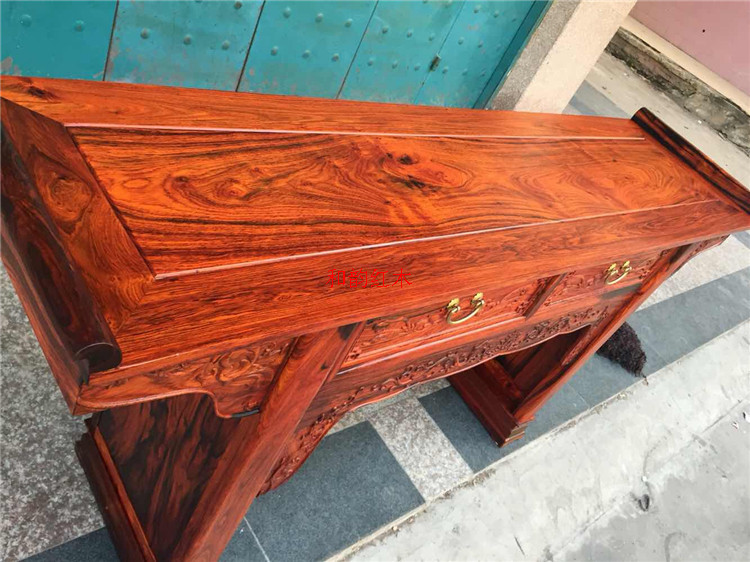 Sian gỗ hồng sắc (gỗ hồng sắc) squat trường hợp đầu gỗ đỏ trường hợp gỗ gụ nội thất nhà ở - Bàn / Bàn bàn gỗ xếp mini
