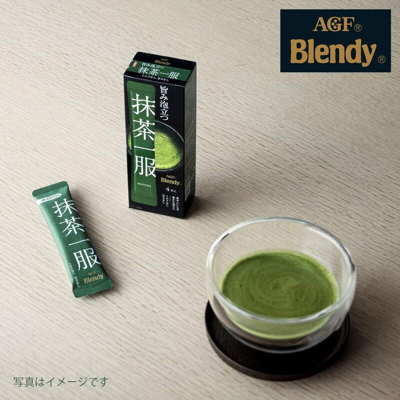 Japanese Imported Agf Matcha, One Serving Sugar-Free Instant Matcha Powder, 4-Pack, Healthy Drink [Shipping in  Days]